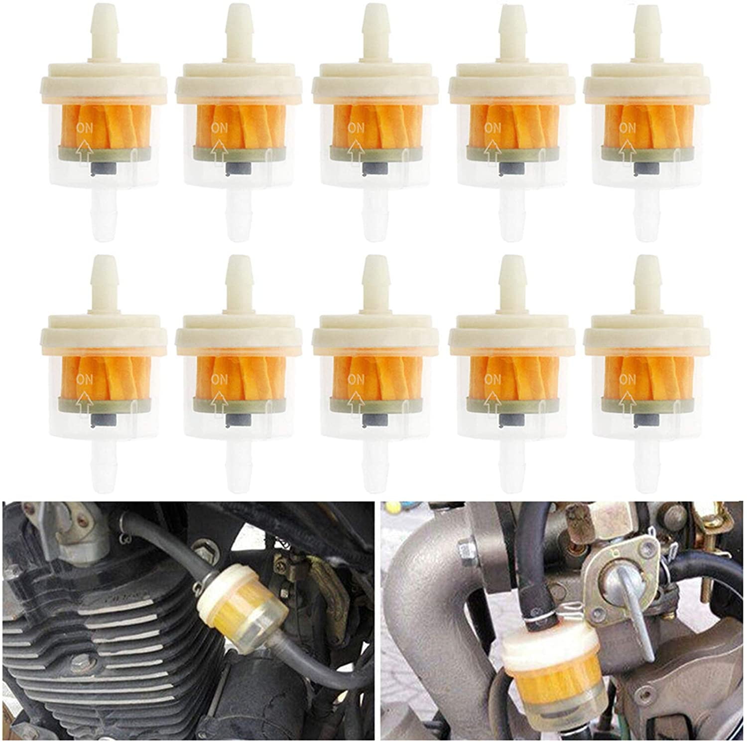 10 Pieces Fuel Filters,Motorcycle Fuel Filter,Universal Fuel Filter