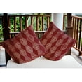 thumbnail image 3 of Simply Daisy 16" x 16" Victorian Red Polyester Throw Pillow, 3 of 3