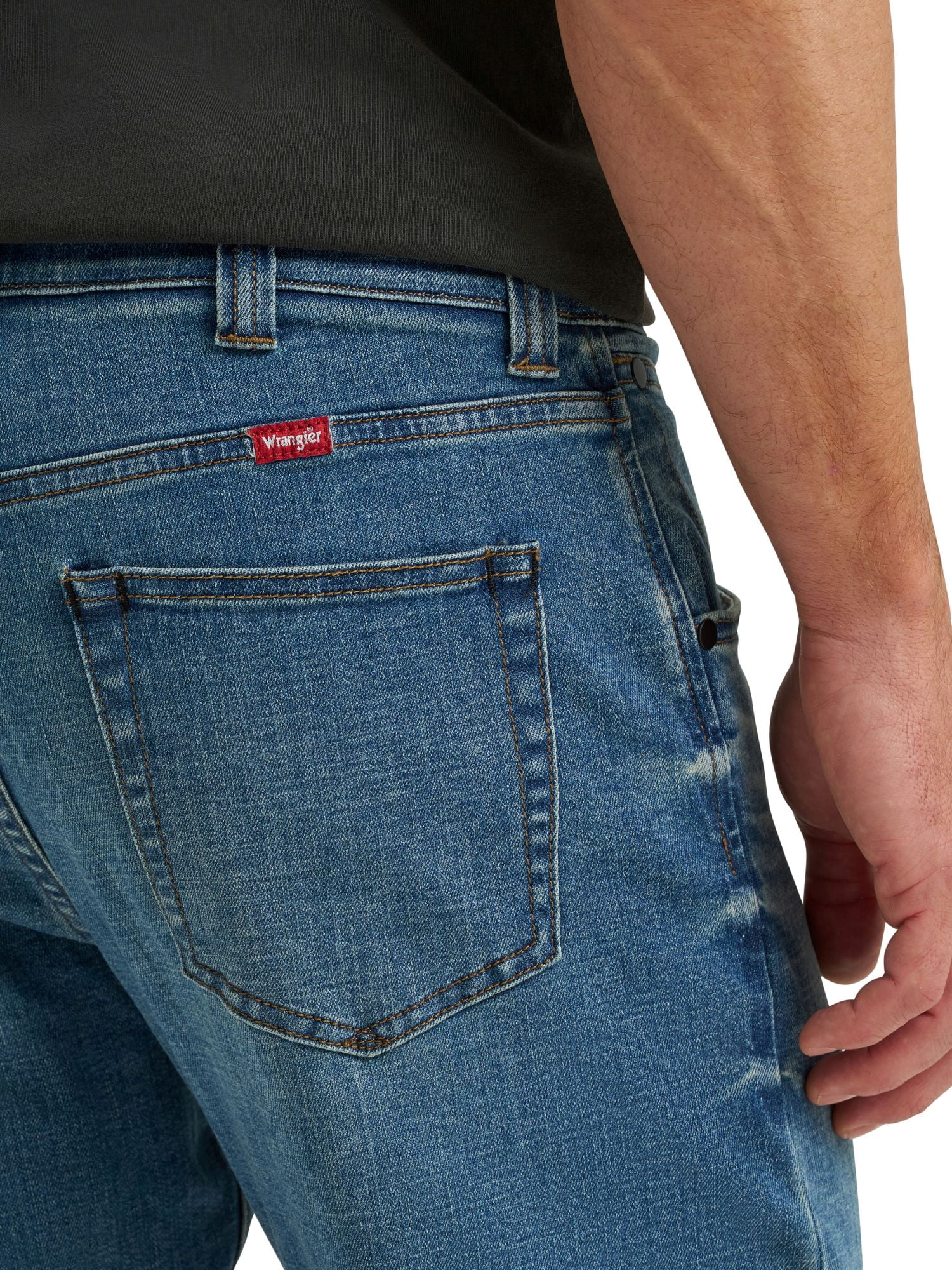 Wrangler® Men's All Day Flex Taper Fit Denim Jeans with Performance Waistband