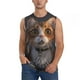 thumbnail image 1 of Fotbe Wide Eyed Cartoon Cats Men's Camiseta sin Mangas Estampada para Hombres, Playera Casual para Gimnasio, Entrenamiento, Playa-XX-Large, 1 of 7