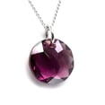 thumbnail image 3 of Juego de aretes y cadena ZVEZDA Dije corte Classic Plata mexicana ley .925 Amatista, 3 of 5
