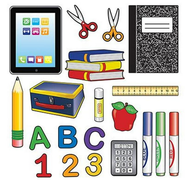 The Beistle 54892 School Days Cutouts, Multicolored