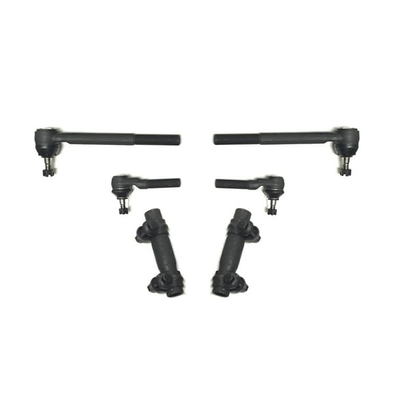 6 Pc Steering Kit Inner & Outer Tie Rod Ends Adjusting Sleeves Fits select: 1983-2004 CHEVROLET S TRUCK, 1983-2005 CHEVROLET BLAZER