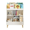 thumbnail image 2 of Tcbosik 3-Tier Small Bookcase, Modern Bookshelf with Open Shelves, Multifunctional Storage Organizer, Display Rack for Home, Easy Assembly, White, 2 of 8