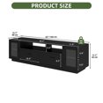 thumbnail image 6 of Uforic Large TV Stand w/Power Outlets for 70 inch TV, LED Entertainment Center, Black, 6 of 6