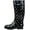 Color Polka Dots, variant on Women's Rain Boots Rubber Waterpoof Mid Calf Colors Wellie Snow Wellington