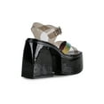 thumbnail image 3 of Ocho Toros Ice-04 Chunky Heel Clear Strap Platfrom Heel in Black, 3 of 4