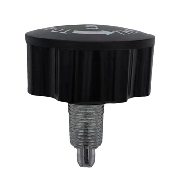 Perilla de resorte del pasador de bloqueo de la bicicleta estática Tornillo de ajuste de 16 mm Perilla de resorte del pasador de tracción Negro
