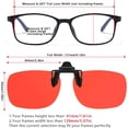 thumbnail image 4 of VIEWBETTER® 3 Pack Clip On Blue Light Blocking Glasses for Eye Strain & Light-Sensitive Rimless Unisex Flip Up Clip-Ons CV802v5, 4 of 7