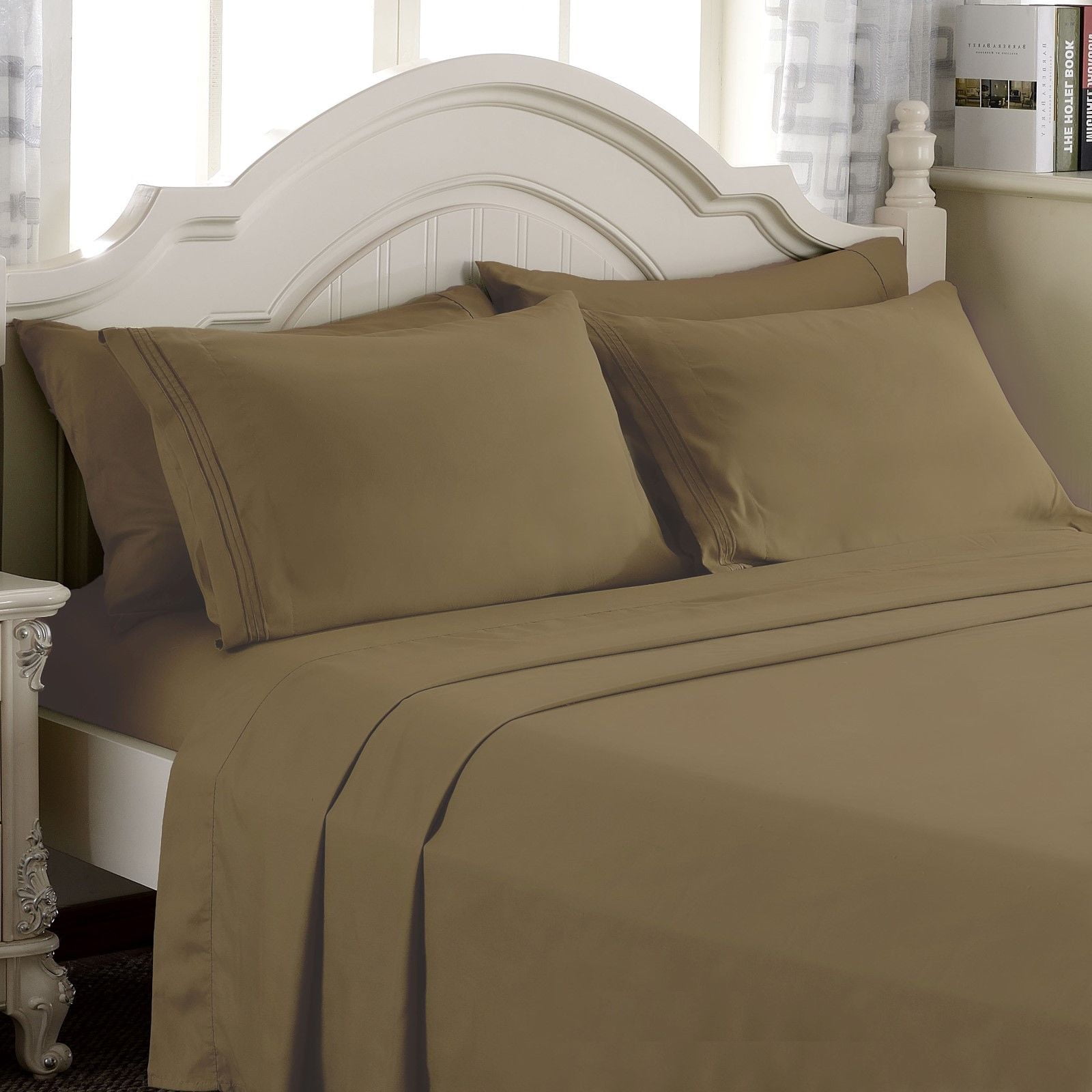 Empire Linen 1800 Series Deep Pocket 4pc Bed Sheet Set Queen Size