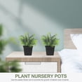 thumbnail image 3 of 100 unids Pequeñas macetas pequeñas plantadoras cuadradas Mini suculento Pote sin platos para Cactus Bonsai (Negro), 3 of 5