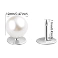thumbnail image 2 of 20 PCS Pearl Brooch Button,Anti-Exposure Fixed Pearl Brooch,Women Shirt Brooch Button,Pearl Cover Up Button Pin,Sweater Shawl Pearl Clip for Shirt Dress Coat Shawl Decoration, 2 of 8