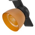 thumbnail image 4 of Benjara BM220778 12W Integrated LED Track Fixture with Polycarbonate Head, Black & Orange, 4 of 5