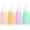 Pink, variant on OKYWHOP BPA-Free Silicone Condiment Squeeze Bottles 4 Pack, 12oz Leak Proof Sauce Dispensers with Extra Interchangeable Lids, Easy Squeeze Bottles for Oil, Honey, BBQ & Salad Dressings