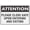 Warning Sign 4, variant on Attention Please Close Gate Upon Entering And Exiting Sign 8"x12" Reflective Aluminum Metal Warning Signage With Symbol For Indoor Outdoor Use