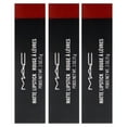 thumbnail image 5 of MAC Matte Lipstick - 612 Russian Red-Heroine-Kinda Sexy Lipstick - Pack of 3, 0.1 oz, 5 of 6