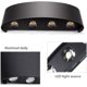 thumbnail image 2 of Aplique LED moderno para interior/exterior IP65 a prueba de agua 8W, punto bajo, aluminio JAMW Sencillez, 2 of 5