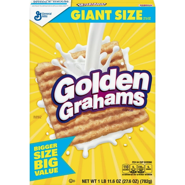 Golden Grahams Cereal, Graham Cracker Taste, with Whole Grain, 27.6 oz