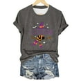 thumbnail image 4 of HCURIBAD Shirts for Women, Women's Casual Letter Printed Round Neck Short Sleeve Top Halloween Witch T Shirt, Womens Graphic Tees, Halloween Shirts for Women 1PC T-Shirt Gray S, 4 of 4