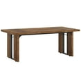 thumbnail image 3 of Fnova 70.86" Rectangular Farmhouse Dining Table, Wood Coffee Table for 6 People, Modern Kitchen Table for Dining Room, Brown (Chairs Not Included), 3 of 8