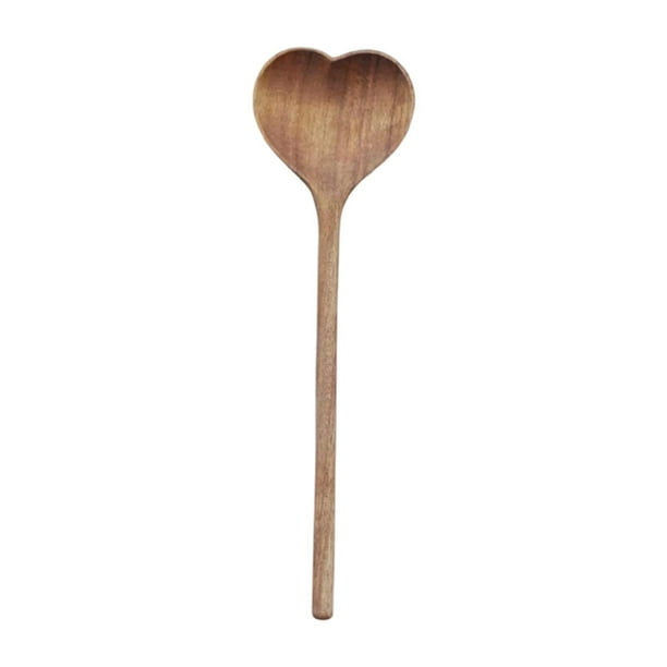 Cuchara de esquina, cuchara de café, forma de corazón, utensilios prácticos para servir alimentos, para revolver 255 x 7 x 13 cm