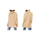 thumbnail image 3 of Suéteres de Cuello Alto de Gran Tamaño para Mujer, Larga de Murciélago, Dobladillo Abierto, Túnica, Suéter de Punto, Tops Caqui L, 3 of 7