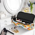 thumbnail image 4 of Hair Tools Storage with Heat Resistant Mat- Beige Background Printed Curling Iron Travel Bag/Flat Iron Case for Women, 4 of 8