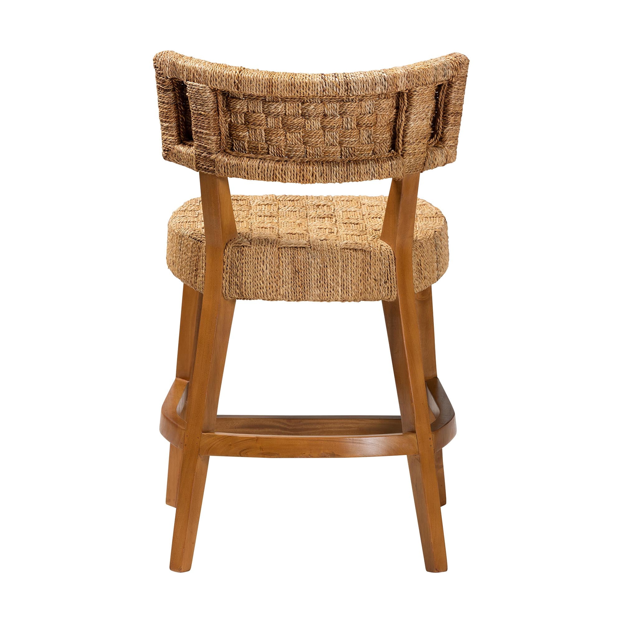bali & pari Sabit Boho Counter Stool, Natural Brown