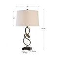 thumbnail image 4 of Uttermost Tenley Steel Crystal Table Lamp in Oil Rubbed Bronze and Light Beige, 4 of 4