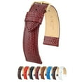 thumbnail image 1 of Hirsch Rainbow Lizard Embossed Grain Leather Watch Strap - Burgundy - M - 20mm - Shiny Gold Buckle - Bonded Leather Band, 1 of 8