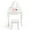 White, variant on Princess Style Kids Vanity Set - Wooden Dressing Table with Adjustable Mirror, Drawer & Stool for Girls Ages 4-9 - Perfect for Pretend Play & Room Decor - Pink - Without Light