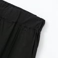 thumbnail image 6 of Christmas Gift Ndbuld Men's Casual Cargo Sweatpants Waist Drawstring Joggers Men Elastic Solid Color Zipper Multiple Pockets Foot Binding Elastic Waist Draw Rope Trousers,Black,3XL, 6 of 8