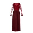 thumbnail image 1 of Mialoley Femmes Dentelle Formelle Robe de Mariée Couleur Unie Manches Longues Robe, 1 of 6