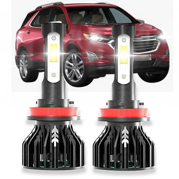 BMZONCC For Chevrolet Equinox 2010-2017  H11 LED Headlight Super Bright Bulbs Kit 6000K White 12000LM HIGH/LOW BEAM