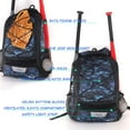 thumbnail image 6 of WOLT | Youth Baseball Bag Backpack--Youth Boys Equipment Oxford Fabric - New Camoblue, 6 of 8