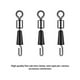 thumbnail image 2 of sweethay Conector de anzuelo de alta resistencia para ahorro de espacio, accesorios para peces, aparejos de pesca profesionales, Clip Fastlink, 100 piezas Pescar Talla grande sweethay OD028554-01, 2 of 6