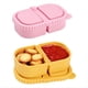 thumbnail image 2 of Recipientes de silicona para refrigerios, cajas reutilizables con compartimentos y tapas, recipientes para salsas, aderezos y condimentos para frutas y ensaladas., 2 of 5