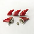 thumbnail image 4 of Rongfmy 5pcs Forme Rivets pour Chapeau Sac Cuir Artisanat Décoration Rouge, 4 of 6