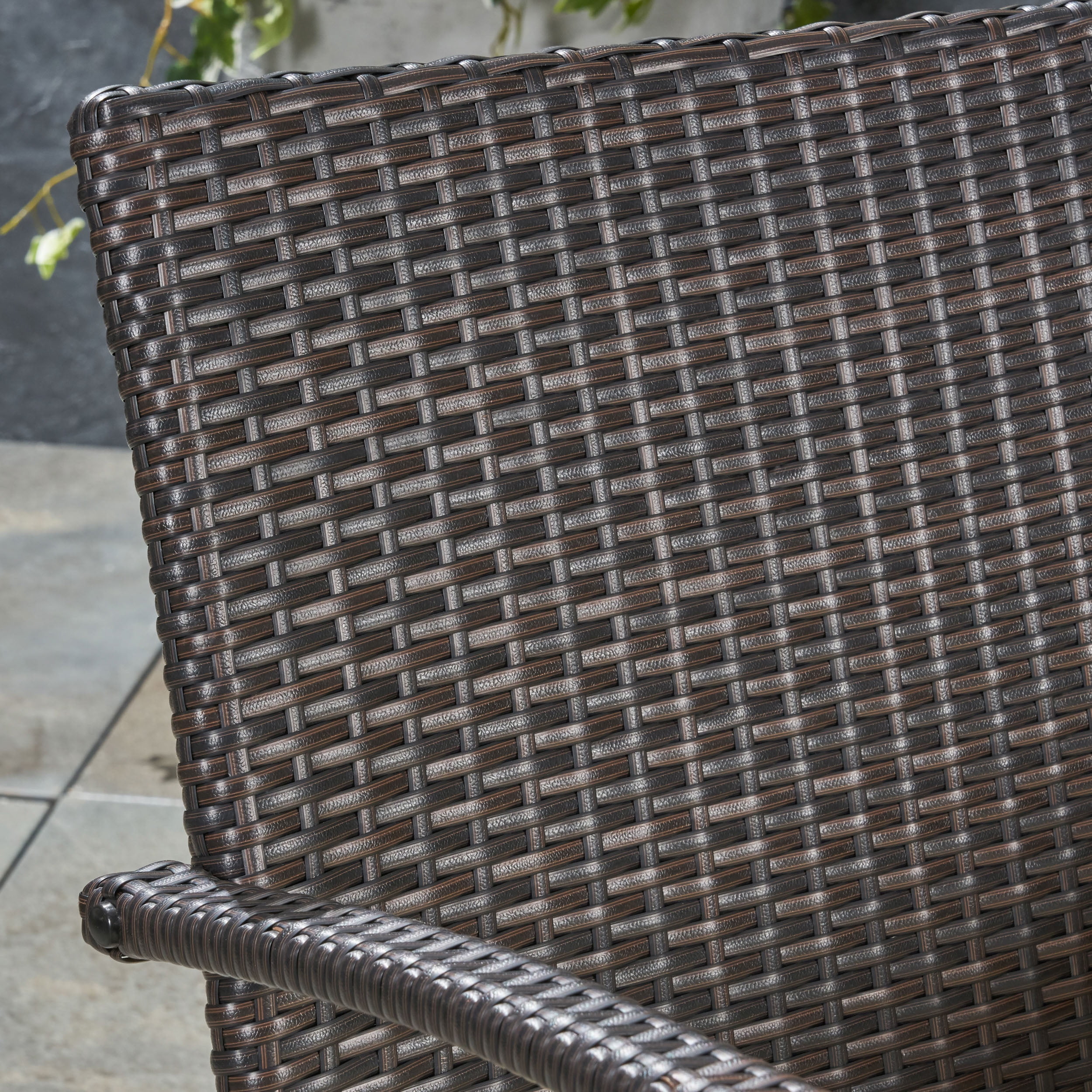 Zachary Outdoor 7 Piece Expandable Wood and Wicker Dining Set, Sandblast Natural Stained, Multi Brown, Crème