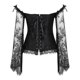 thumbnail image 1 of Women's Corsets For Women Princess Corset Lace Ruched Sleeves Elegant Overbust Corset, 1 of 4