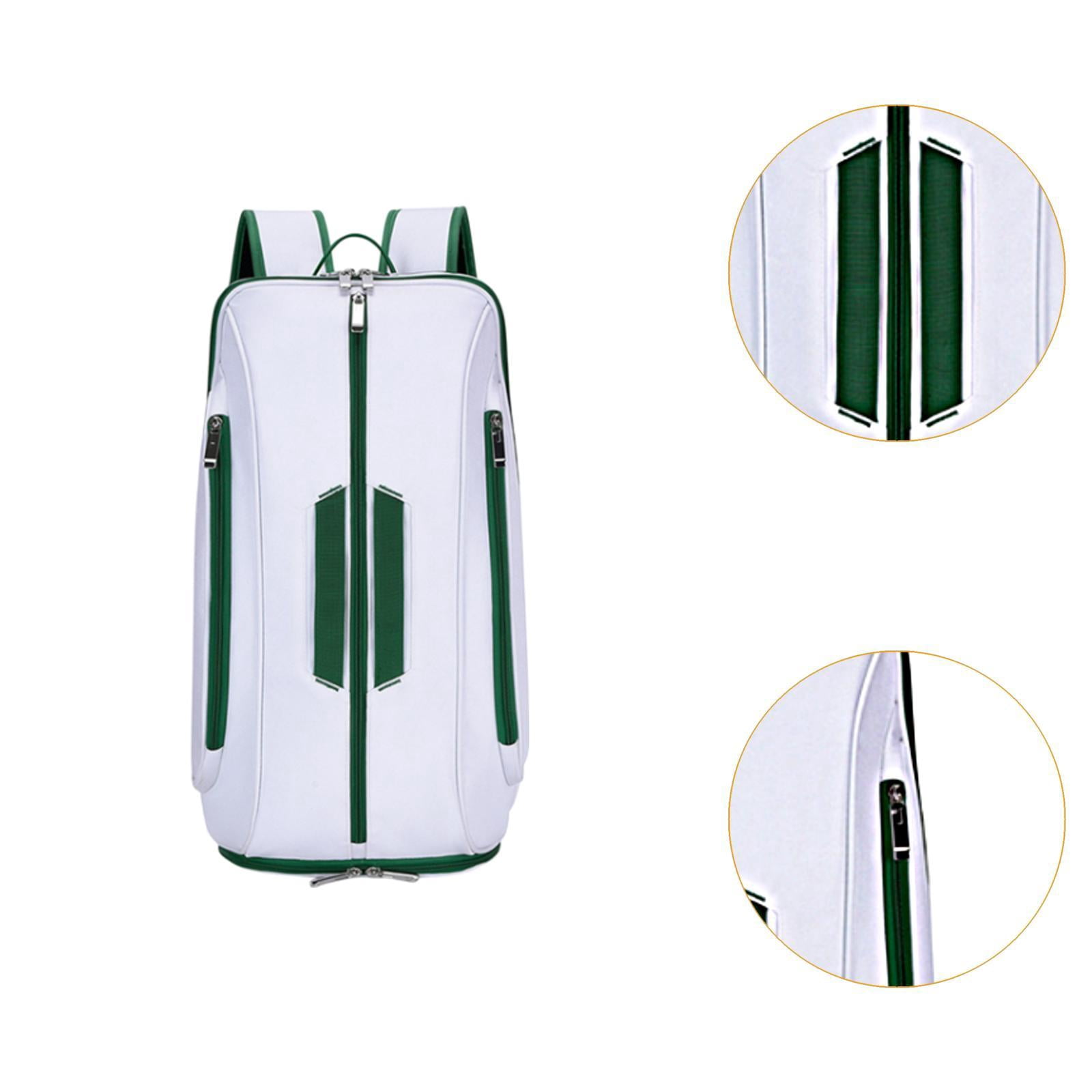 harayaa Pickleball Backpack Tennis Bag Portable Travel Pouch Racket Cover Handbag Paddle White