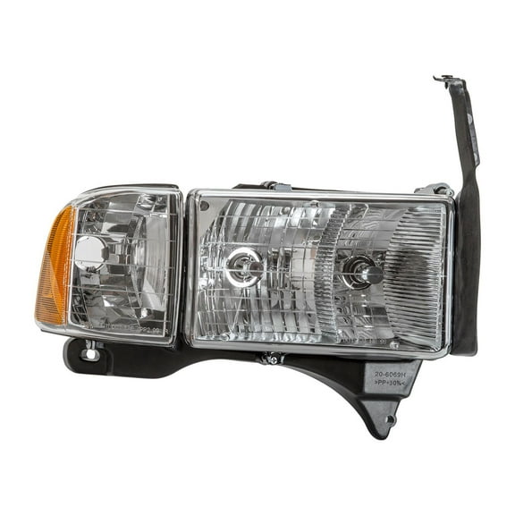TYC 20-6069-00 Right Headlight Assembly for 1999-2002 Dodge Ram CH2503123