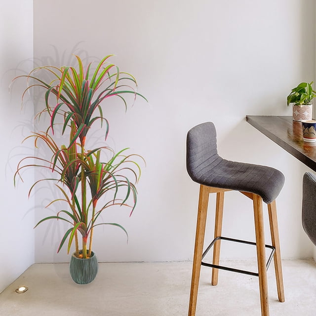 Planta artificial moderna decorativa Real Style Dracaena Marginata de 120cm de alto Artego para hogar sala comercio oficina