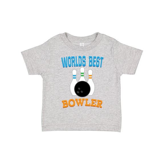 Inktastic Bowling Worlds Best Bowler Sports Boys or Girls Toddler T-Shirt