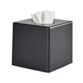 thumbnail image 1 of Y-In Caja De Pañuelos De Mano Cubierta Cuadrada para Pañuelos Faciales Almacenamiento para Baño Tocador Encimeras Cómodas Mesita De Noche Salones Y Oficinas - Negro, 1 of 9