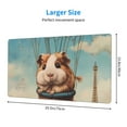 thumbnail image 2 of Kdxio Hot Air Balloon Guinea Pig Print Large Gaming Mouse Pad,Non-Slip Base,Water Resist Keyboard Pad for Gamer,Office & Home,29.5 x 15.8 in, 2 of 6