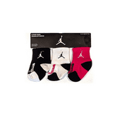 Nike Jordan Jumpman Infant Crawler Socks Pink-White-Black 3 Pairs (6-12 Months)