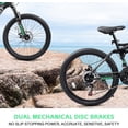 thumbnail image 4 of Ambifirner 27.5" Full Suspension Mountain Bike for Adults, Mens and Womens Bicycle 21-Speed Gears , Dual Mechanical Disc Brakes, Steel Frame - Black, 4 of 8
