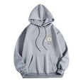 thumbnail image 5 of Sexlip Womens Graphic Hoodies Cute Flower Print Long Sleeve Hooded Preppy Y2k Aesthetic Sweatshirts Fall Oversized Pullover Gray S, 5 of 5