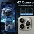 thumbnail image 5 of JETech Camera Lens Protector for iPhone 15 Pro 6.1-Inch and iPhone 15 Pro Max 6.7-Inch, 9H Tempered Glass Metal Individual Ring Cover, HD Clear, 3-Pack (Natural Titanium), 5 of 7